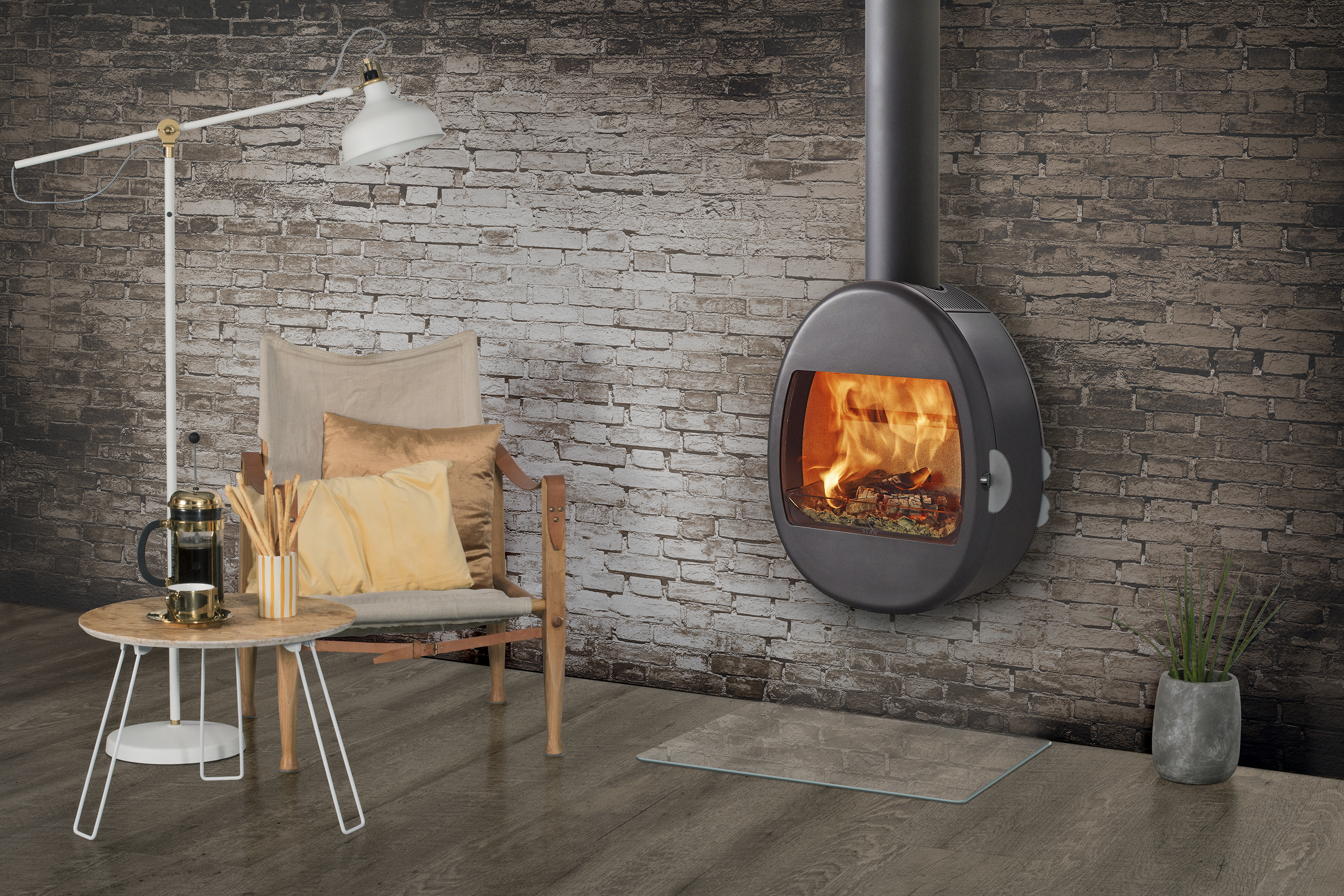 SCAN 66-1 WALL | Wood stoves